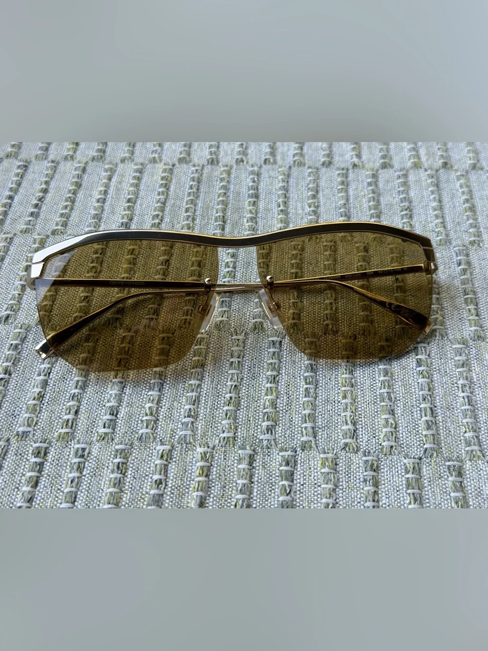 Dunhill Weller DU0026S 004 XL Gold Titanium Shield Sunglasses 62mm Japan